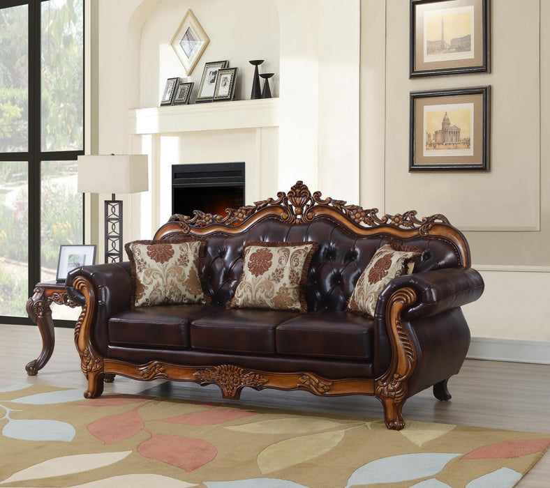 U204 - Traditional Sofa - Brown