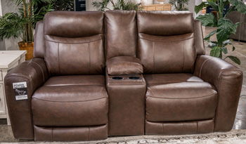 Gravier - Power Reclining Loveseat With Console / Adjustable Headrest - Cordova - Stylish Home Furniture