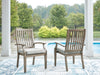 Rainier Ranch - Arm Chair With Cushion (Set of 2) - Brown / Beige - Stylish Home Furniture
