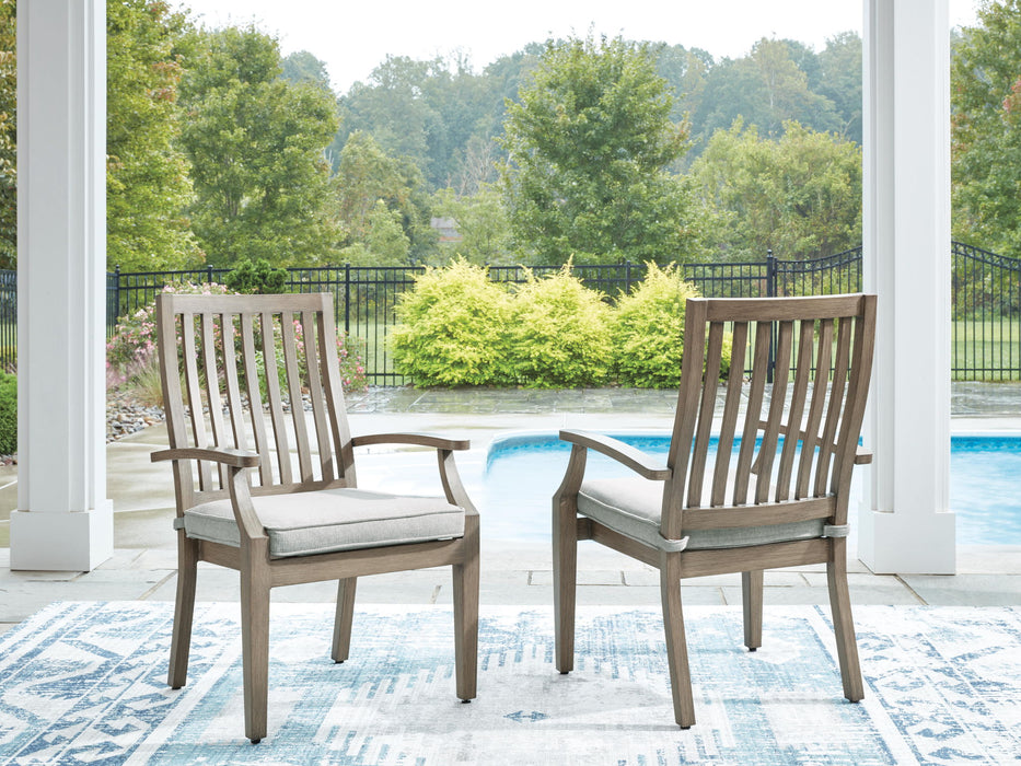 Rainier Ranch - Arm Chair With Cushion (Set of 2) - Brown / Beige - Stylish Home Furniture