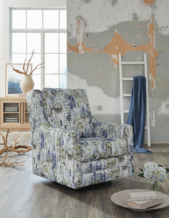 Dustinford - Swivel Glider Accent Chair - Multi - Stylish Home Furniture