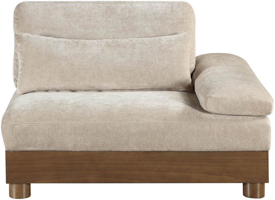 Turin - Fabric Upholstered Modular Arm Chair - Taupe - Stylish Home Furniture