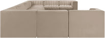 Rummi - Velvet Performance Fabric Upholstered 11 Piece Modular Sectional - Stylish Home Furniture