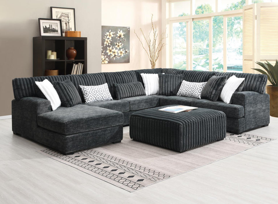 U257 - 3 Piece Sectional - Dark Gray