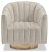 Penzlin - Swivel Accent Chair - Pearl - Stylish Home Furniture