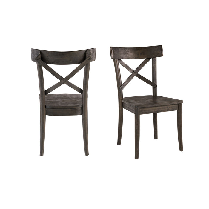 Coronado - Wooden Side Chair (Set of 2) - Dark Brown - Stylish Home Furniture