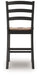 Wildenauer - Barstool (Set of 2) - Brown / Black - Stylish Home Furniture