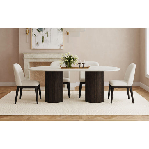 Sylvie - 5 Piece Standard Height Dining Set, Oval Table - Stylish Home Furniture