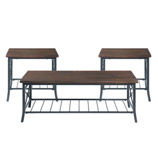 Mica - Three Pack Occasional Set - Brown - Stylish Home Furniture
