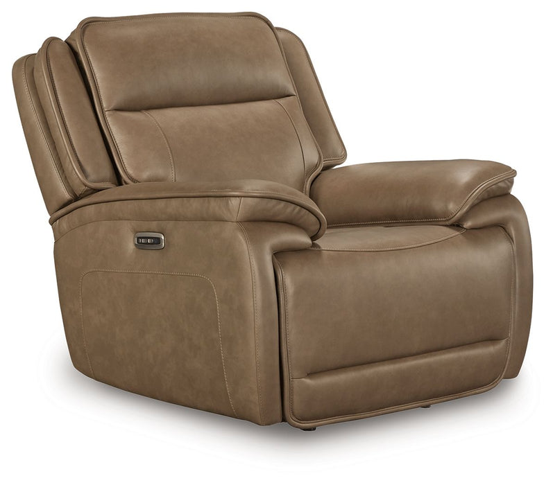 Glencroft - Power Recliner / Adjustable Headrest - Sahara - Stylish Home Furniture