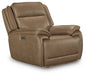 Glencroft - Power Recliner / Adjustable Headrest - Sahara - Stylish Home Furniture