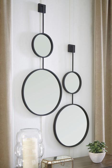 Brewer - Accent Mirror - Black - Stylish Home Furniture