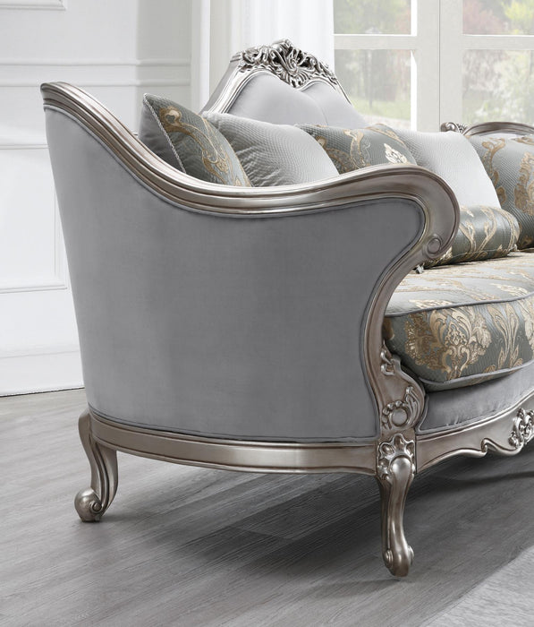 U198 - Traditional Loveseat - Gray