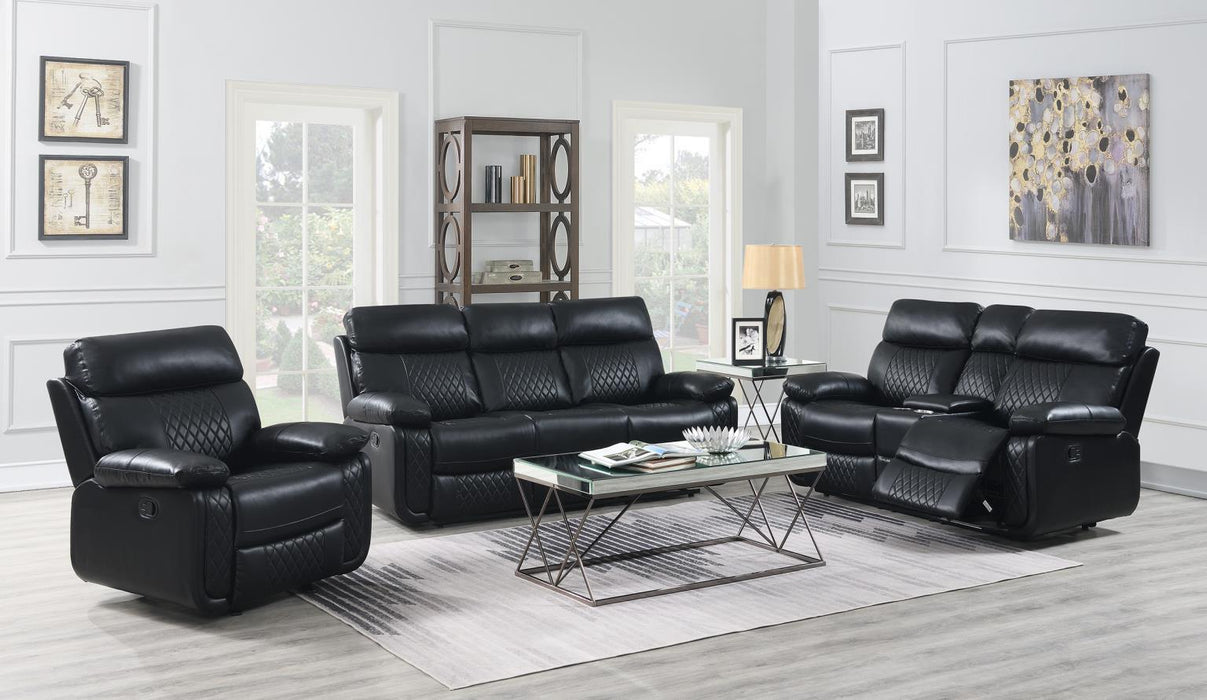 U136 - Motion Loveseat - Black