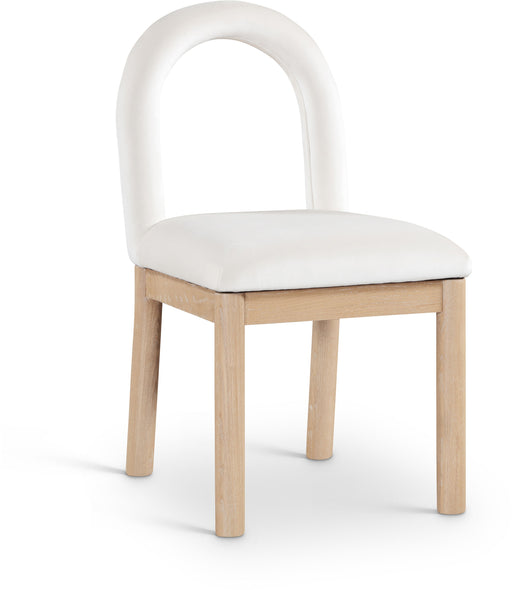 Conrad - Velvet Dining Chair With Natural Legs