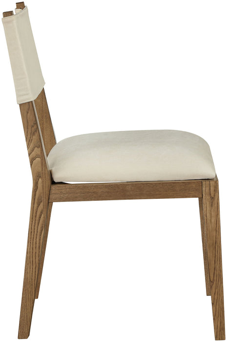 Avon - Linen Textured Performance Fabric Dining Side Chair (Set of 2)