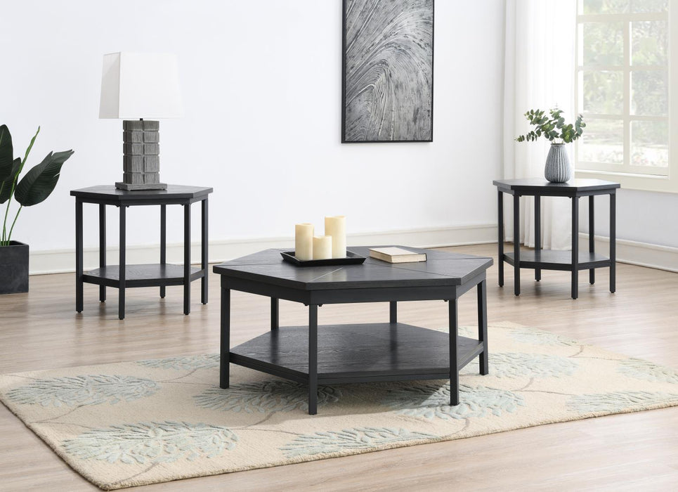 T103 - Coffee Table & 2 End Tables - Dark Gray