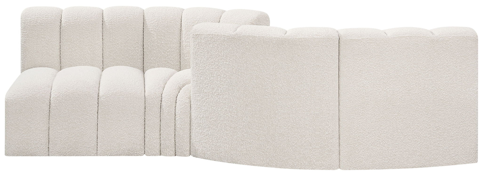 Arc - Boucle Fabric 4 Piece Sofa