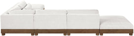 Turin - Chenille Fabric Upholstered Modular Sectional - Cream - Stylish Home Furniture