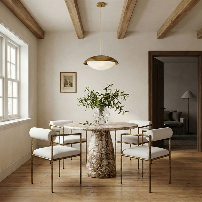 Axis - Linen Textured Cream Fabric Upholstered Dining Chair (Set of 2) - Stylish Home Furniture