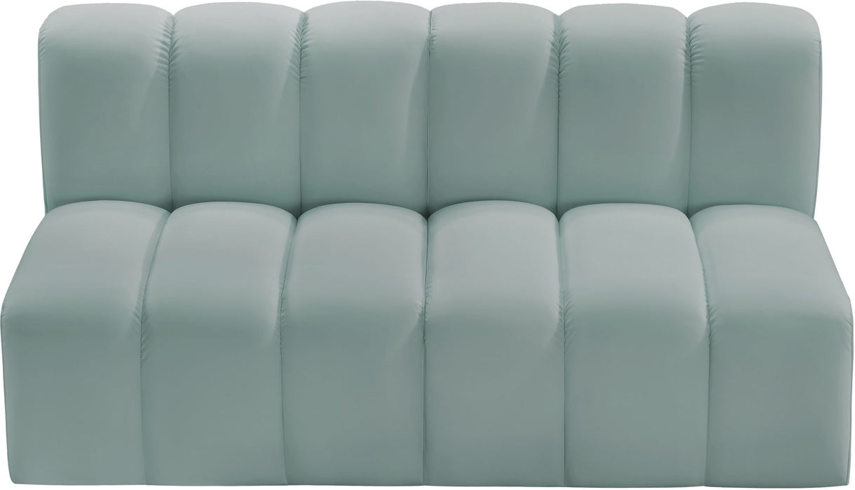 Arc - Faux Leather 2 Seats Modular Sofa