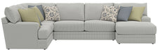 Stockbridge - Sectional With Comfort Coil Seating And 9 Accent Pillows Included - Stylish Home Furniture