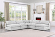 Comfy - 5 Piece Linen Modular Corner Armless Sectional - Stylish Home Furniture
