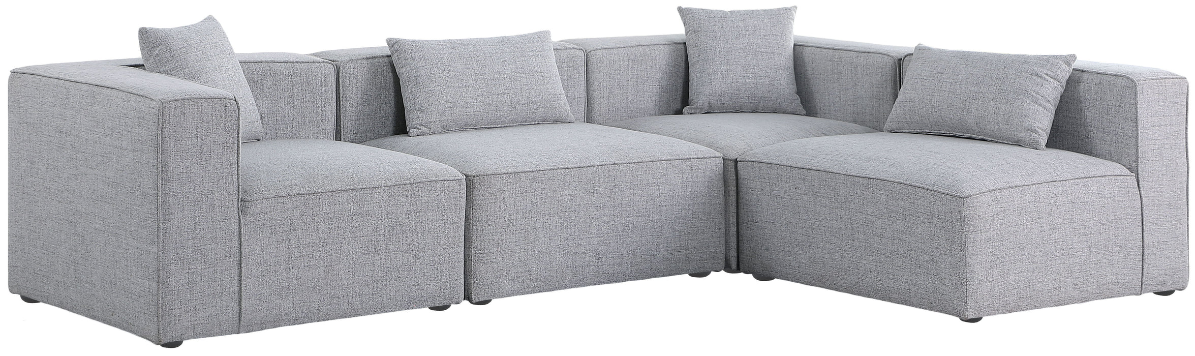 Cube - Modular Sectional 4 Piece - Gray