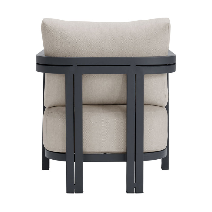 Playa - Chair (Set of 2) - Dark Gray / Beige - Stylish Home Furniture