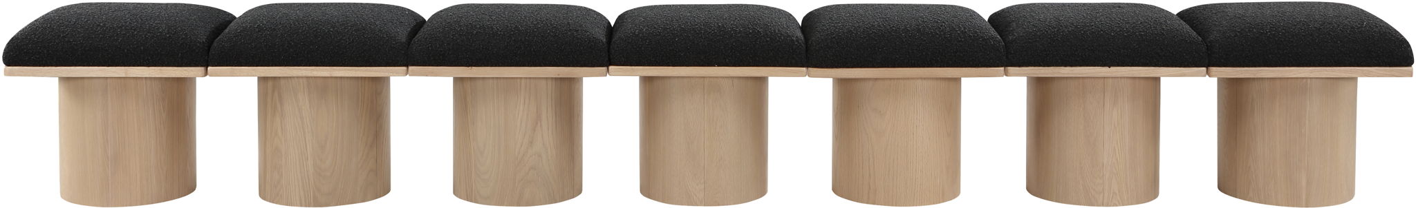 Pavilion - 7 Piece Modular Bench With Natural Base