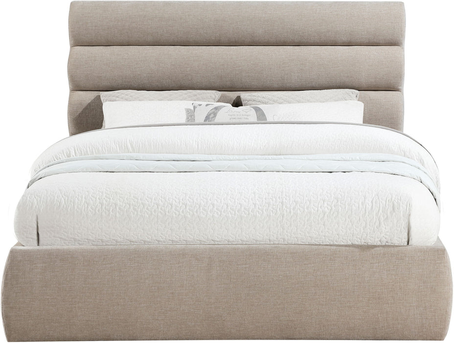 Adam - Chenille Fabric Bed With 52" Headboard