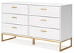 Socalle - Six Drawer Dresser - Stylish Home Furniture
