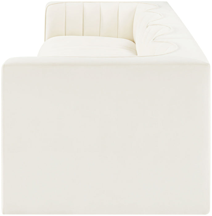 Rummi - Velvet Performance Fabric Upholstered 4 Piece Modular Sofa - Stylish Home Furniture