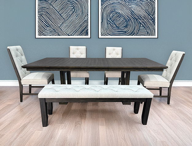 Herbert - Bench - Espresso / Beige