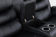 U190 - Motion Loveseat - Black - Stylish Home Furniture