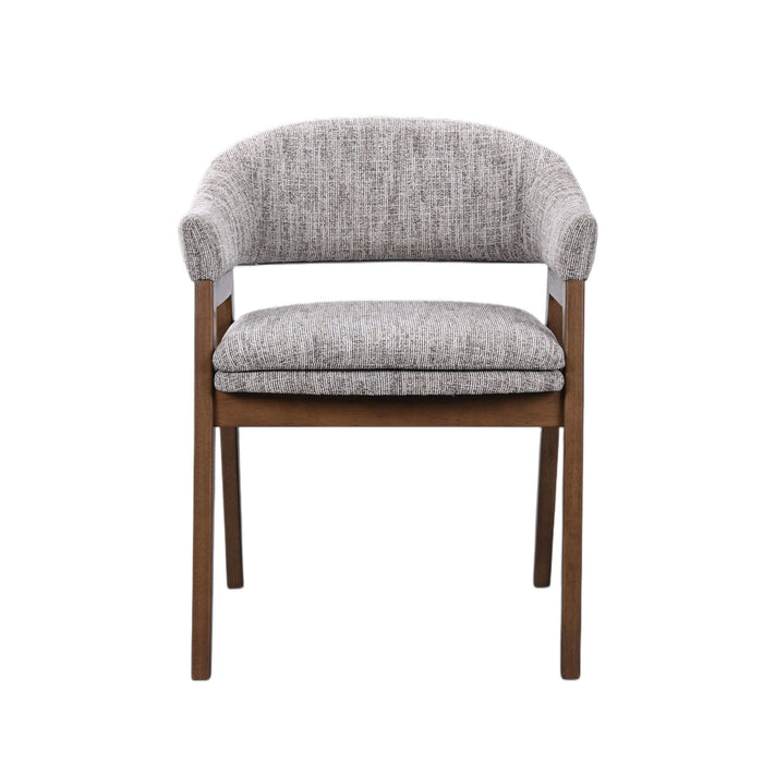 Miller - Arm Chair (Set of 2) - Walnut - Stylish Home Furniture