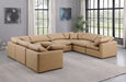 Indulge - Faux Leather 8 Piece Modular Sectional - Tan - Stylish Home Furniture