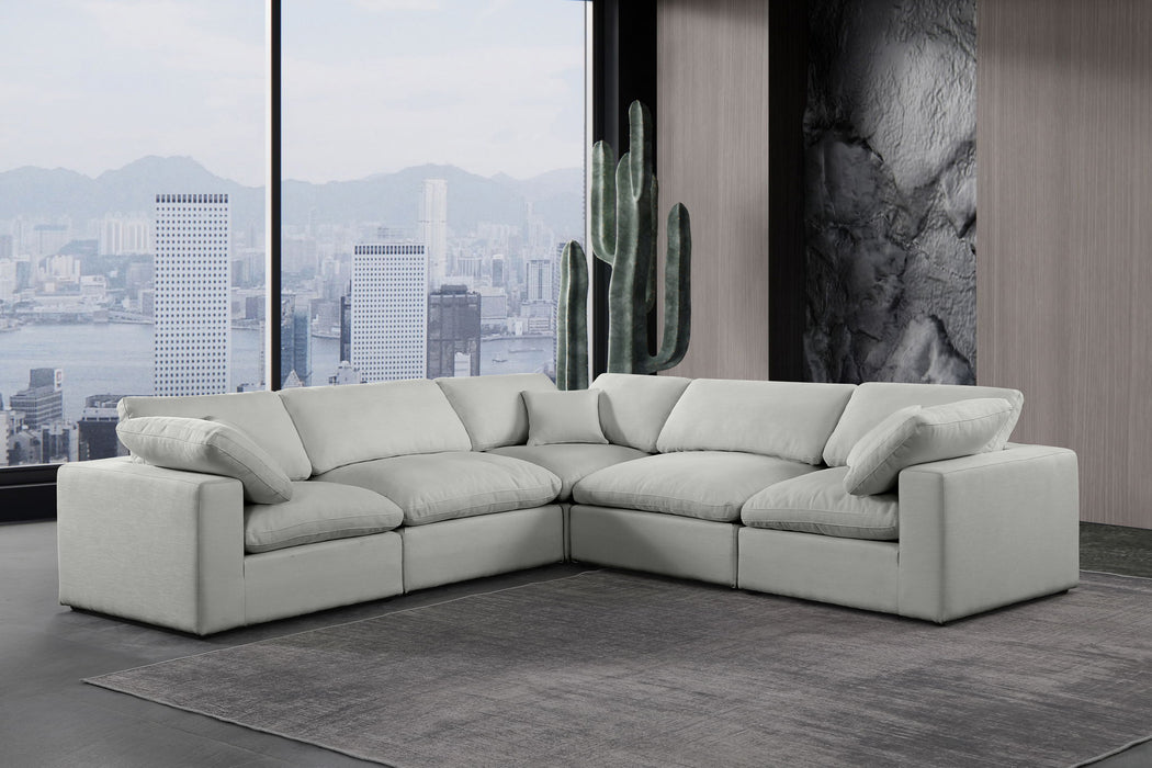 Comfy - 5 Piece Linen Modular Corner Sectional