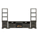 Park Ridge - 4 Piece Entertainment Unit With 82'' TV Console - Charcoal - Stylish Home Furniture