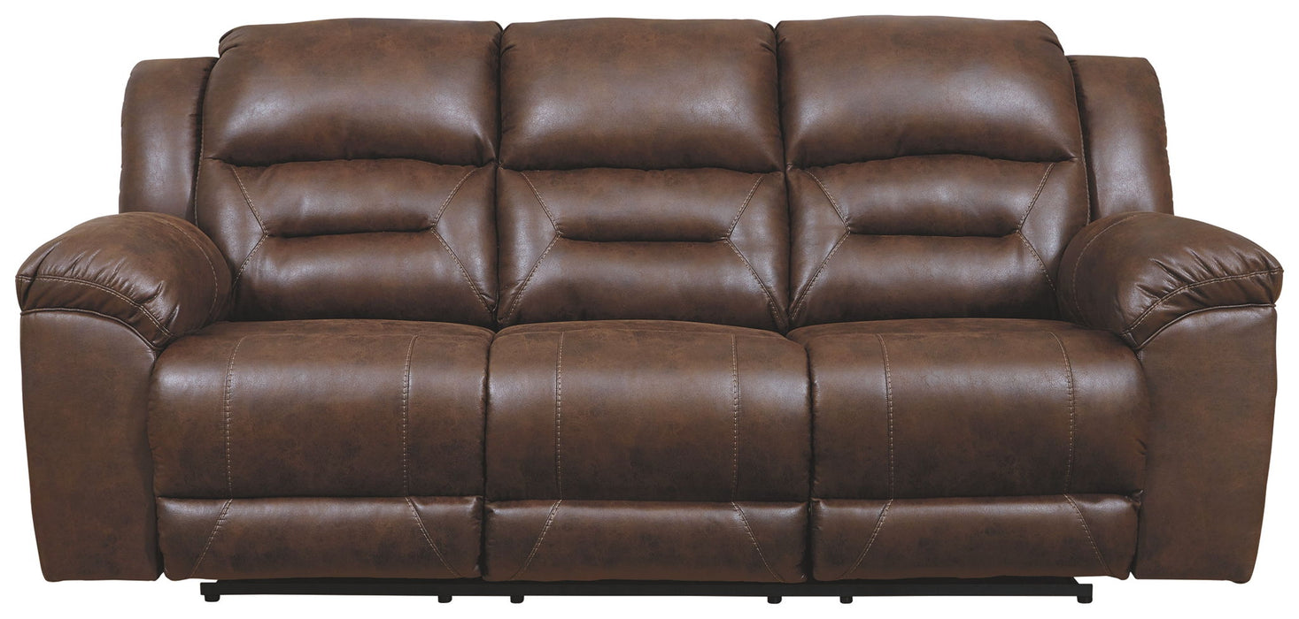 Stoneland - Reclining Sofa - Chocolate