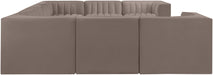 Rummi - Velvet Performance Fabric Upholstered Modular Sectional - Stylish Home Furniture