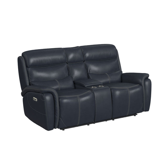 Aruba - Power Motion Loveseat With Power Headrest And Console - Stylish Home Furniture