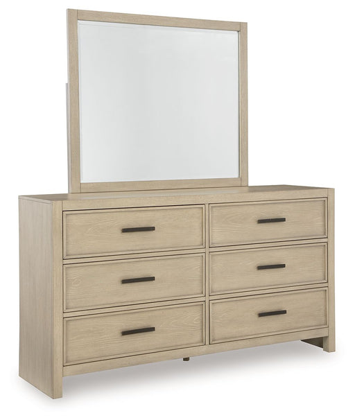 Calmoro - Dresser And Mirror - Gray - Stylish Home Furniture