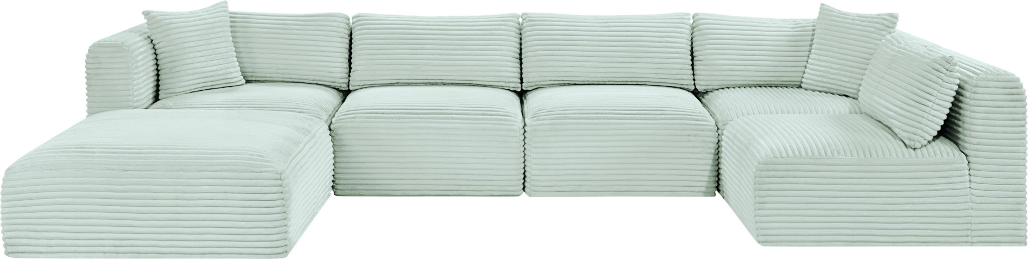 Shaggy - 6 Piece Modular U-Shaped Sectional