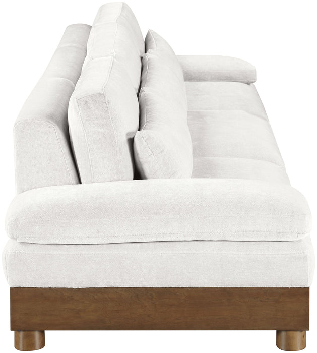 Turin - Chenille Fabric Upholstered Modular Sectional - Cream - Stylish Home Furniture