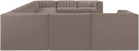 Rummi - Velvet Performance Fabric Upholstered 10 Piece Modular Sectional - Stylish Home Furniture