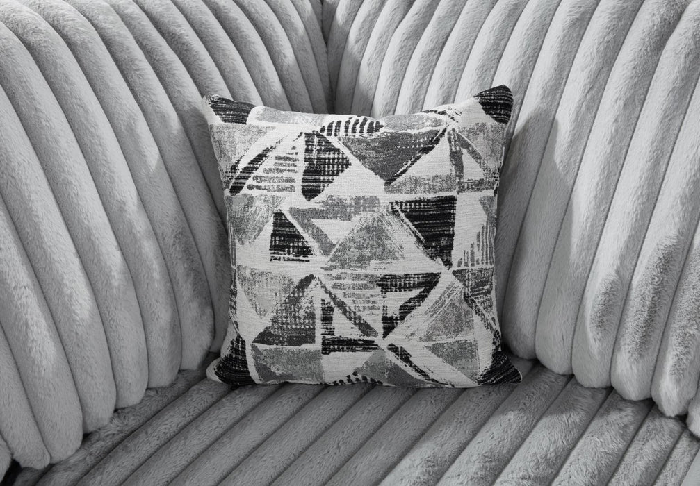 U260 - Corduroy Power Reclining 4 Piece Sectional With 2 Wireless Charger - Gray - Stylish Home Furniture