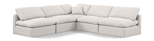 Indulge - Linen 5 Piece Modular Corner Armless Sectional