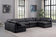 Indulge - Faux Leather 6 Piece Modular U-Shaped Sectional - Stylish Home Furniture