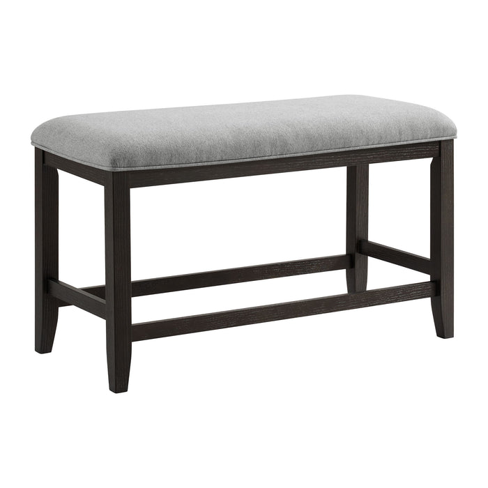 Elodie - Fabric Counter Bench - Charcoal / Gray - Stylish Home Furniture